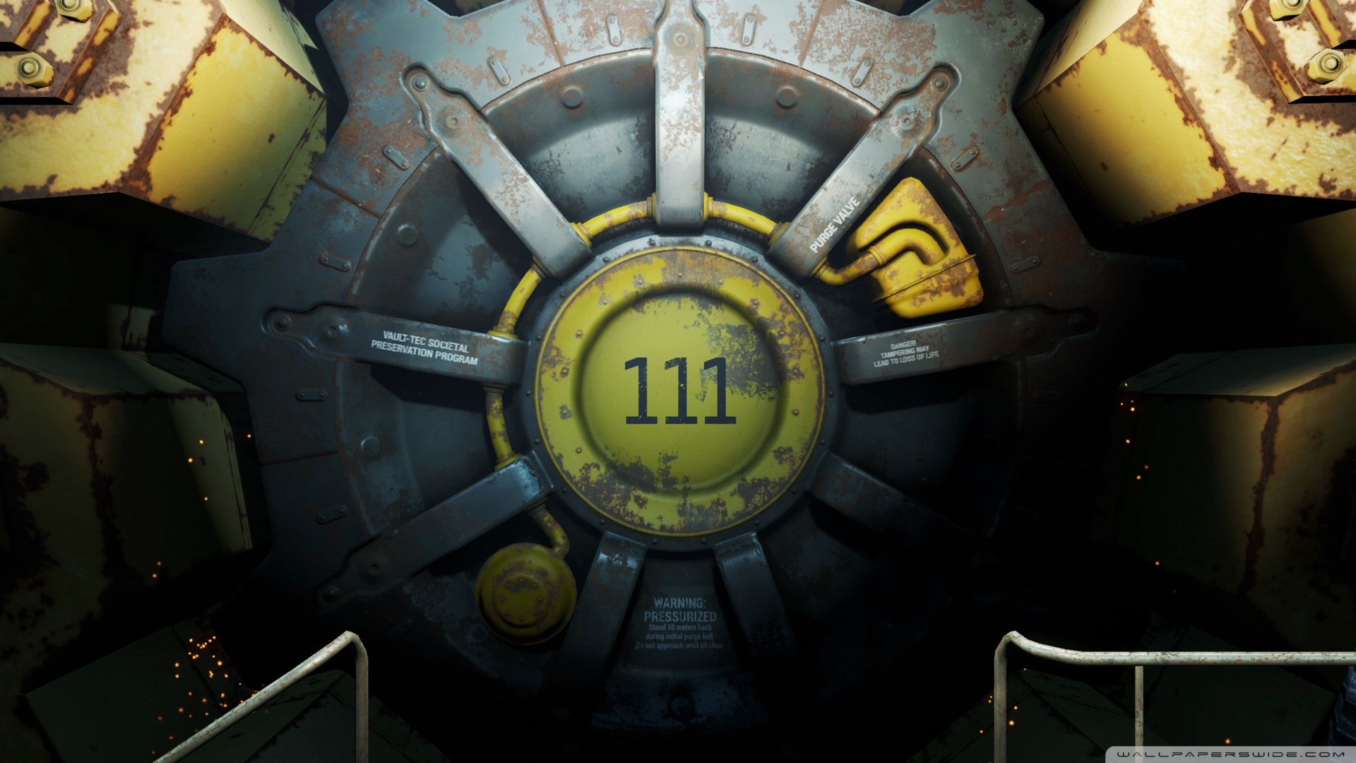 Fallout Vault Door Wallpaper - KibrisPDR