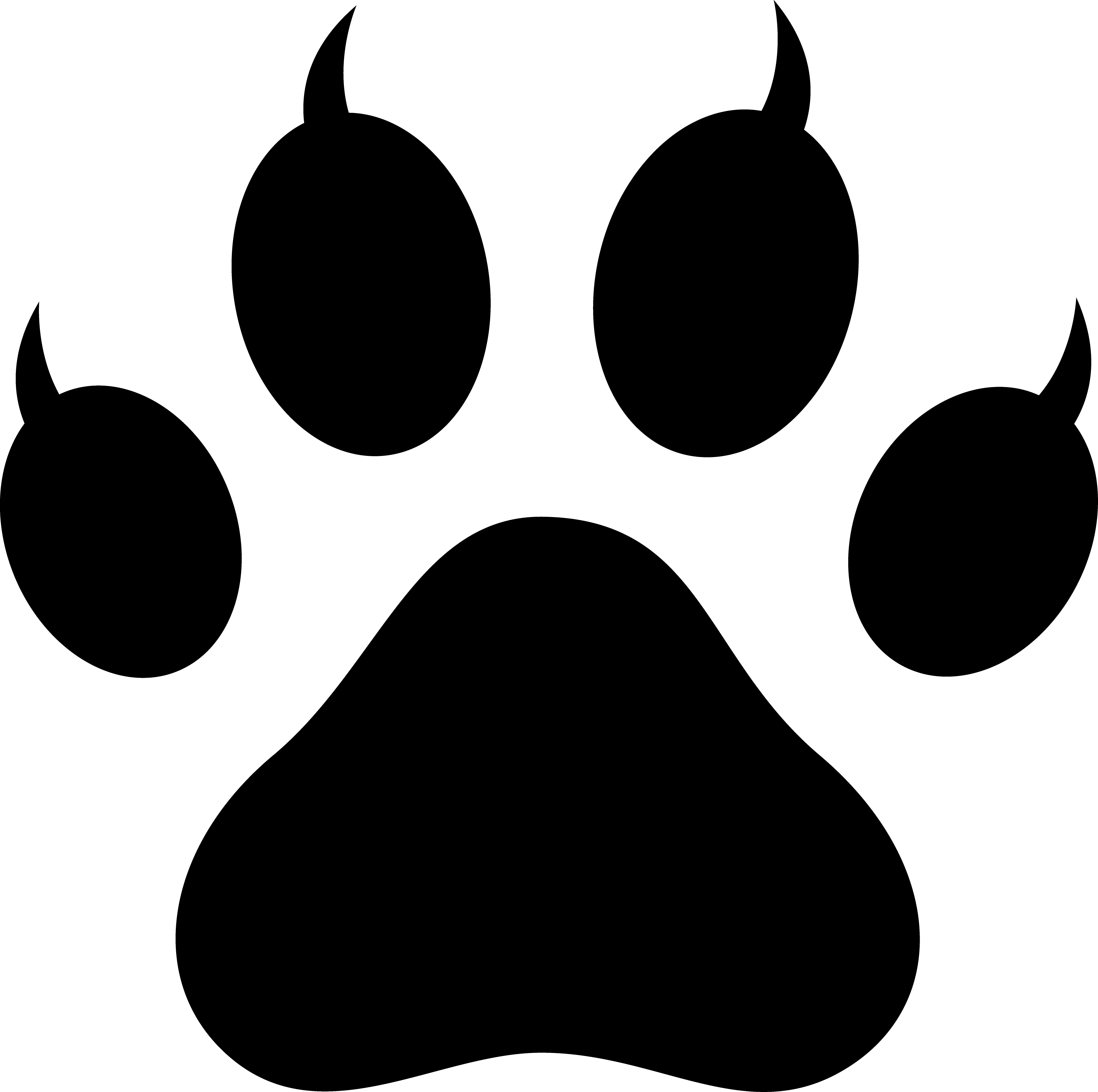 Cat Paw Print Logo - KibrisPDR
