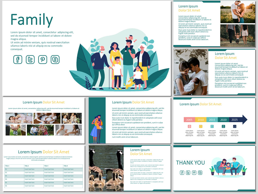 Detail Family Template Ppt Nomer 38