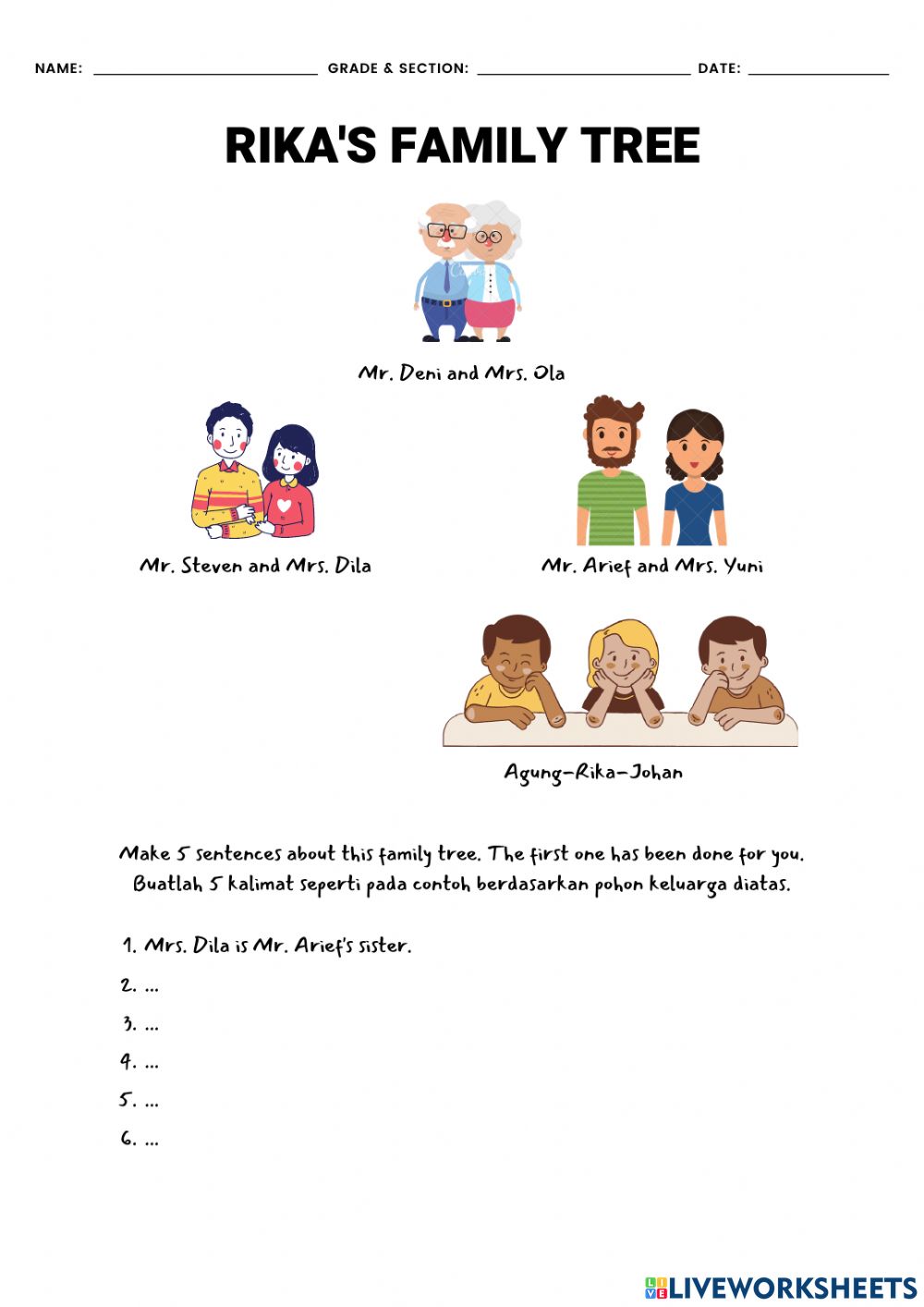 Detail Family Tree Contoh Pohon Keluarga Nomer 36