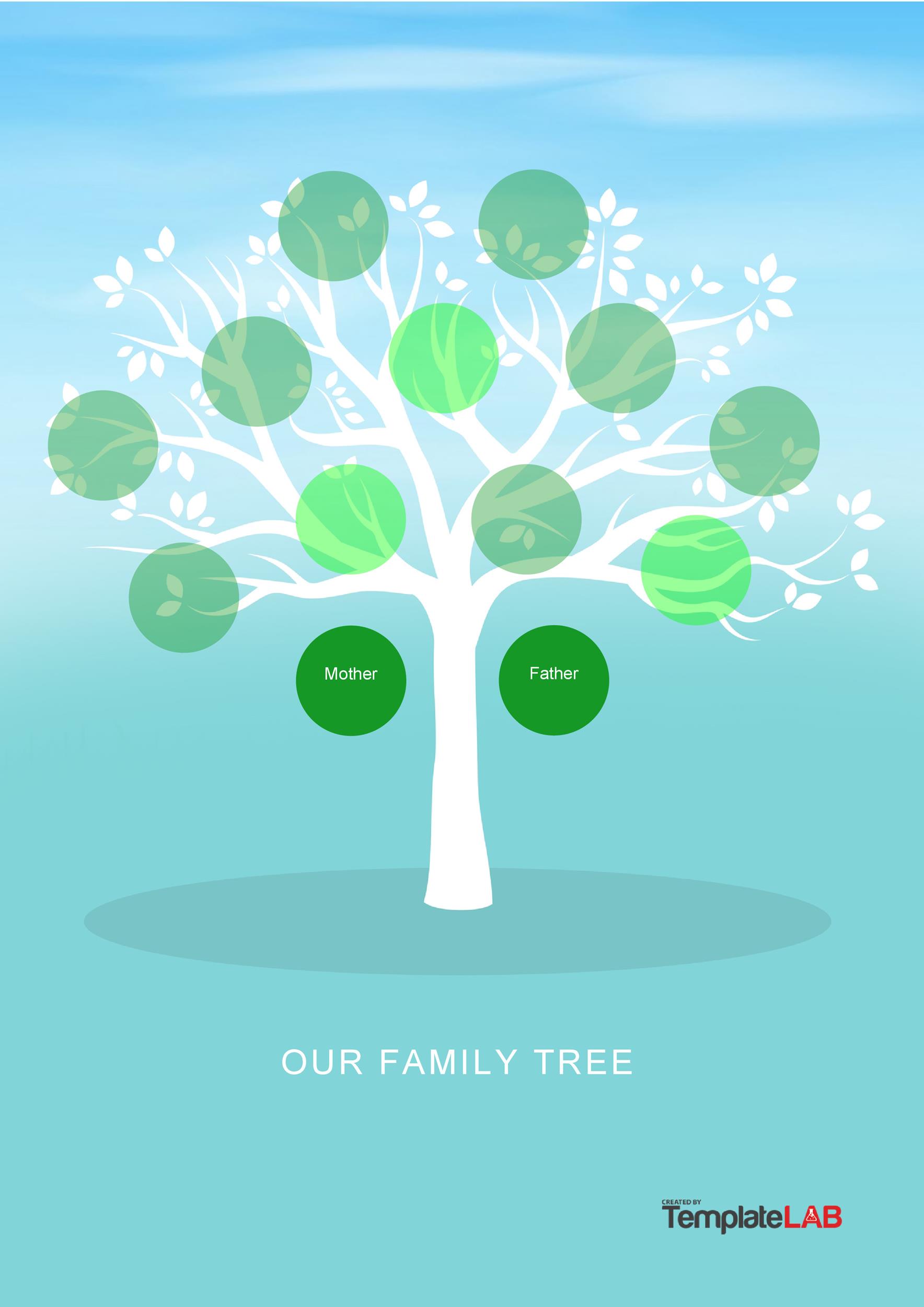 Detail Family Tree Template Ppt Nomer 44