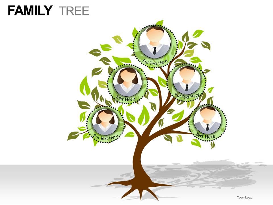Detail Family Tree Template Ppt Nomer 56