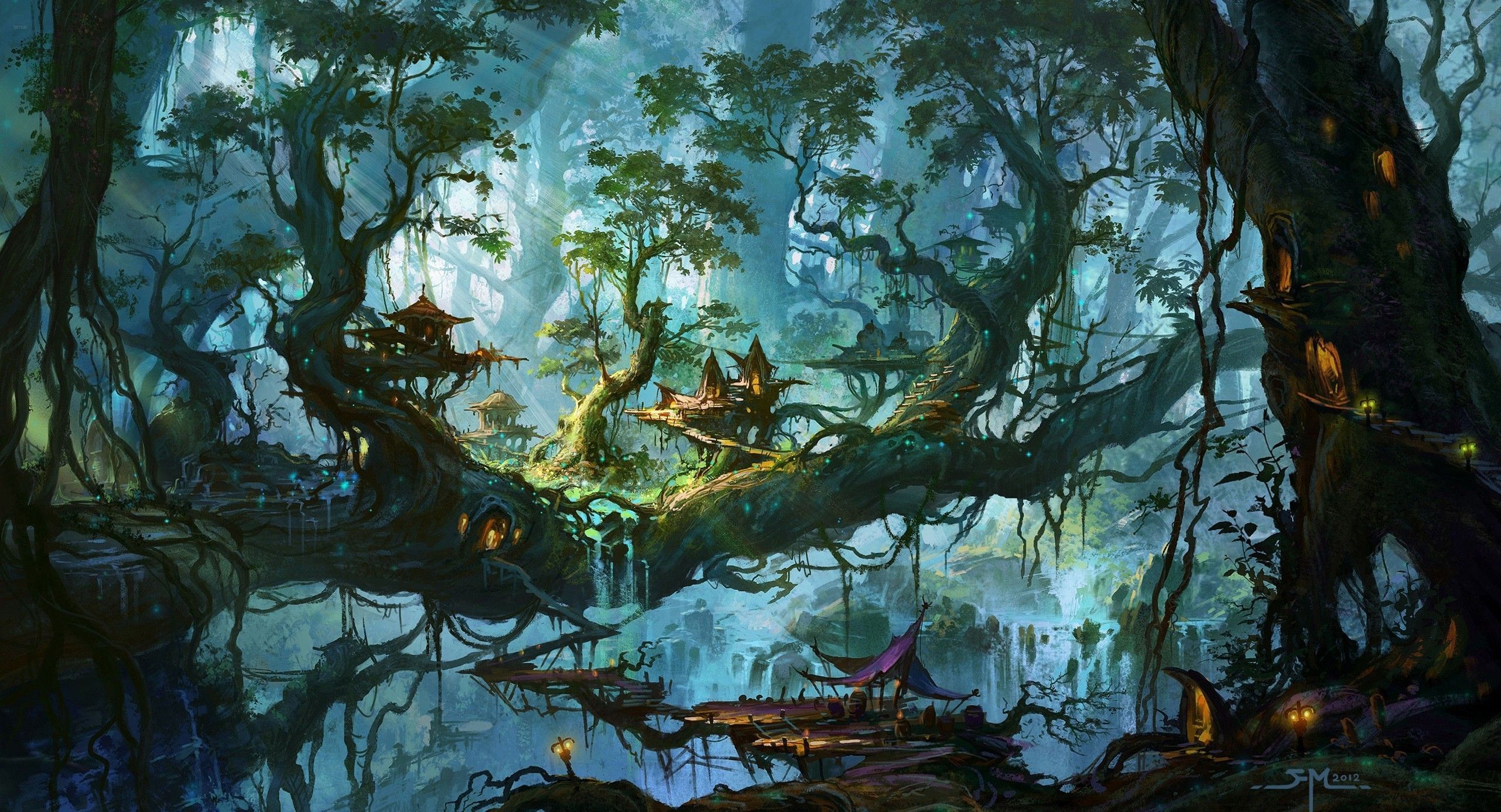 Fantasy Forest Wallpaper - KibrisPDR