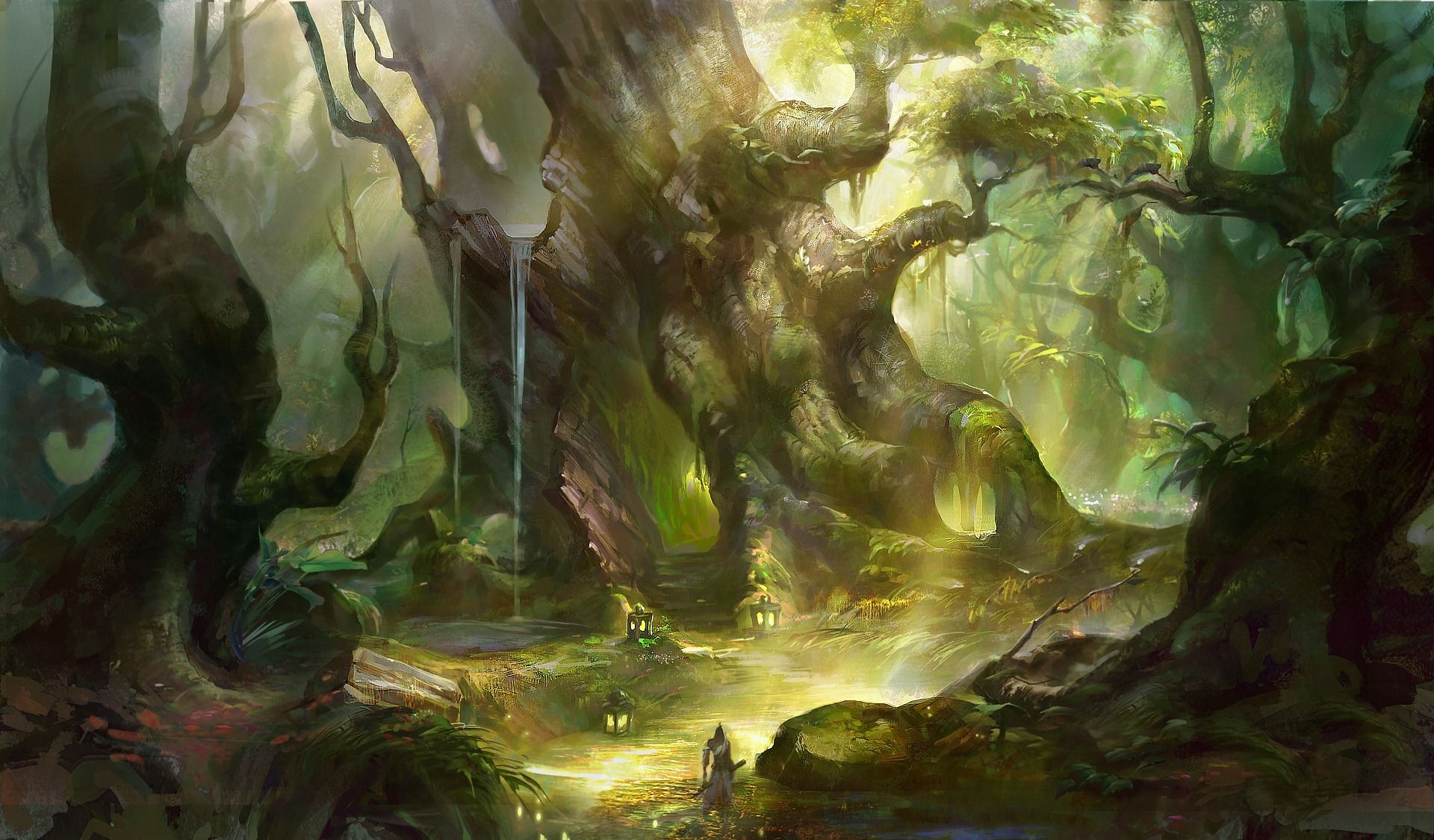 Detail Fantasy Forest Wallpaper Nomer 14