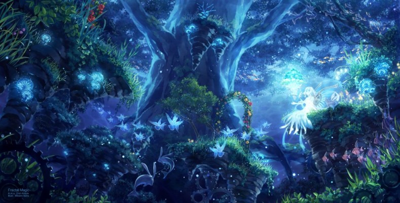 Detail Fantasy Forest Wallpaper Nomer 23