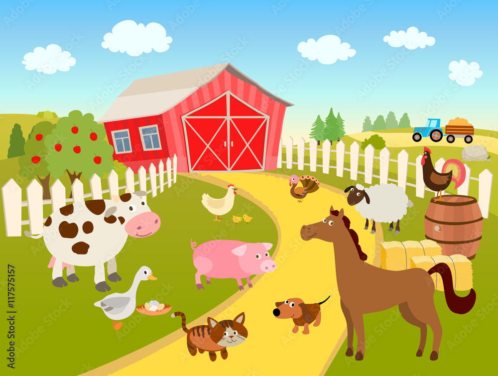 Detail Farm House Cartoon Nomer 35