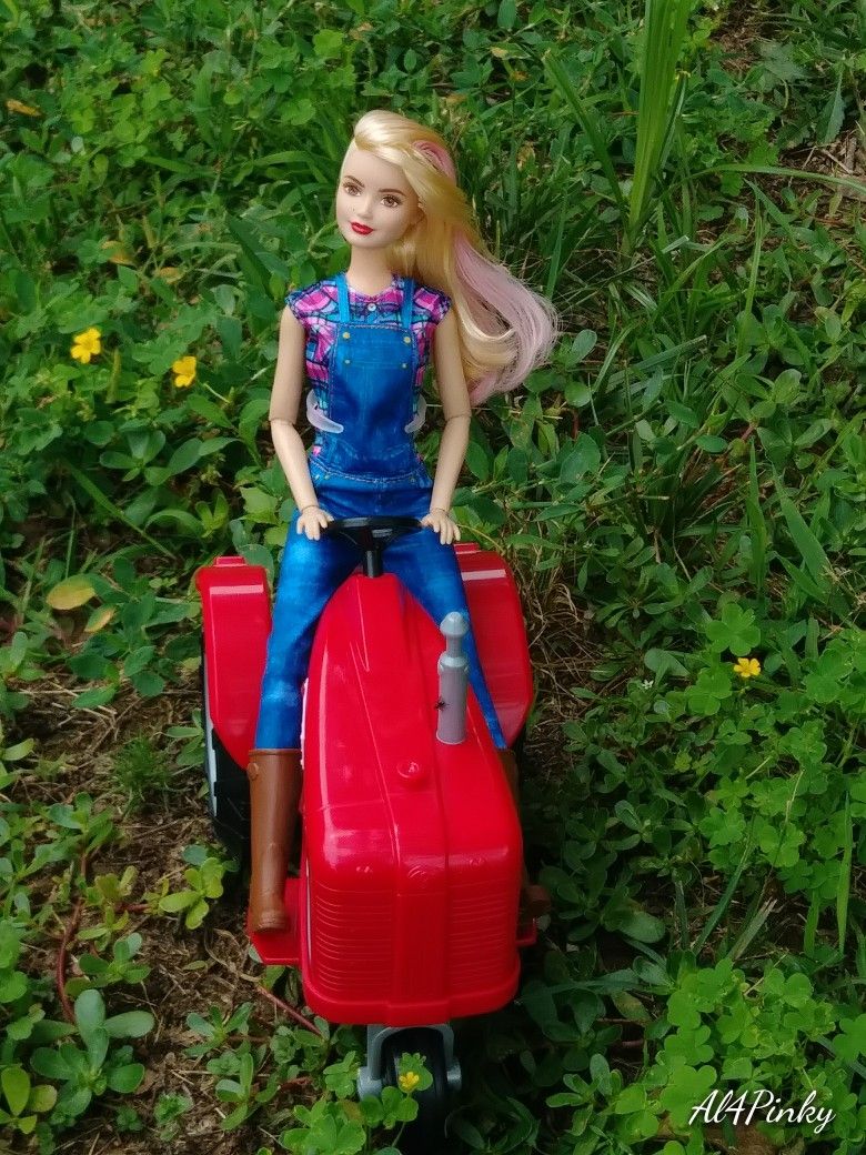 Detail Farmer Barbie With Tractor Nomer 19