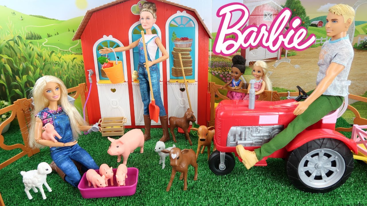 Detail Farmer Barbie With Tractor Nomer 43