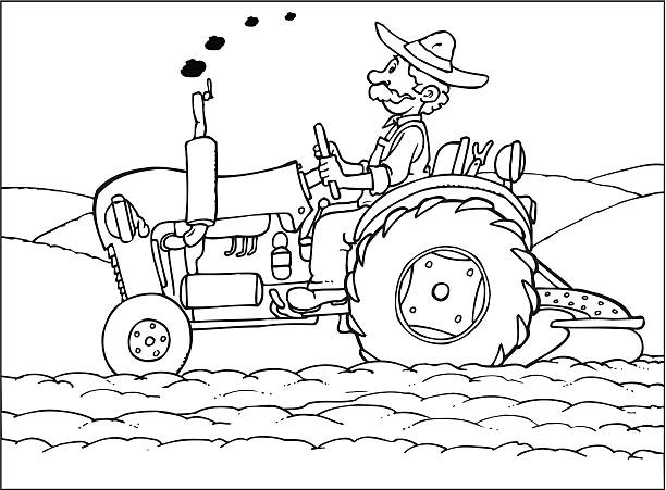 Detail Farmer Clipart Black And White Nomer 34