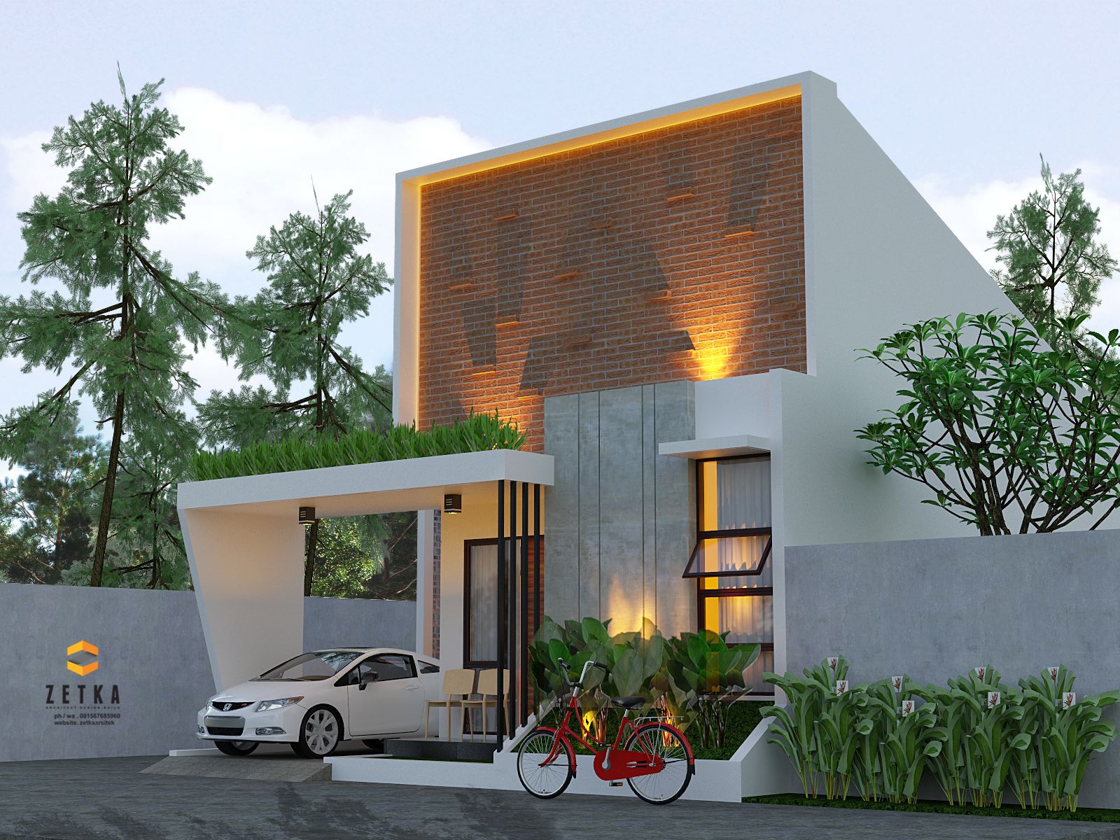 Detail Fasad Rumah Industrial Nomer 41