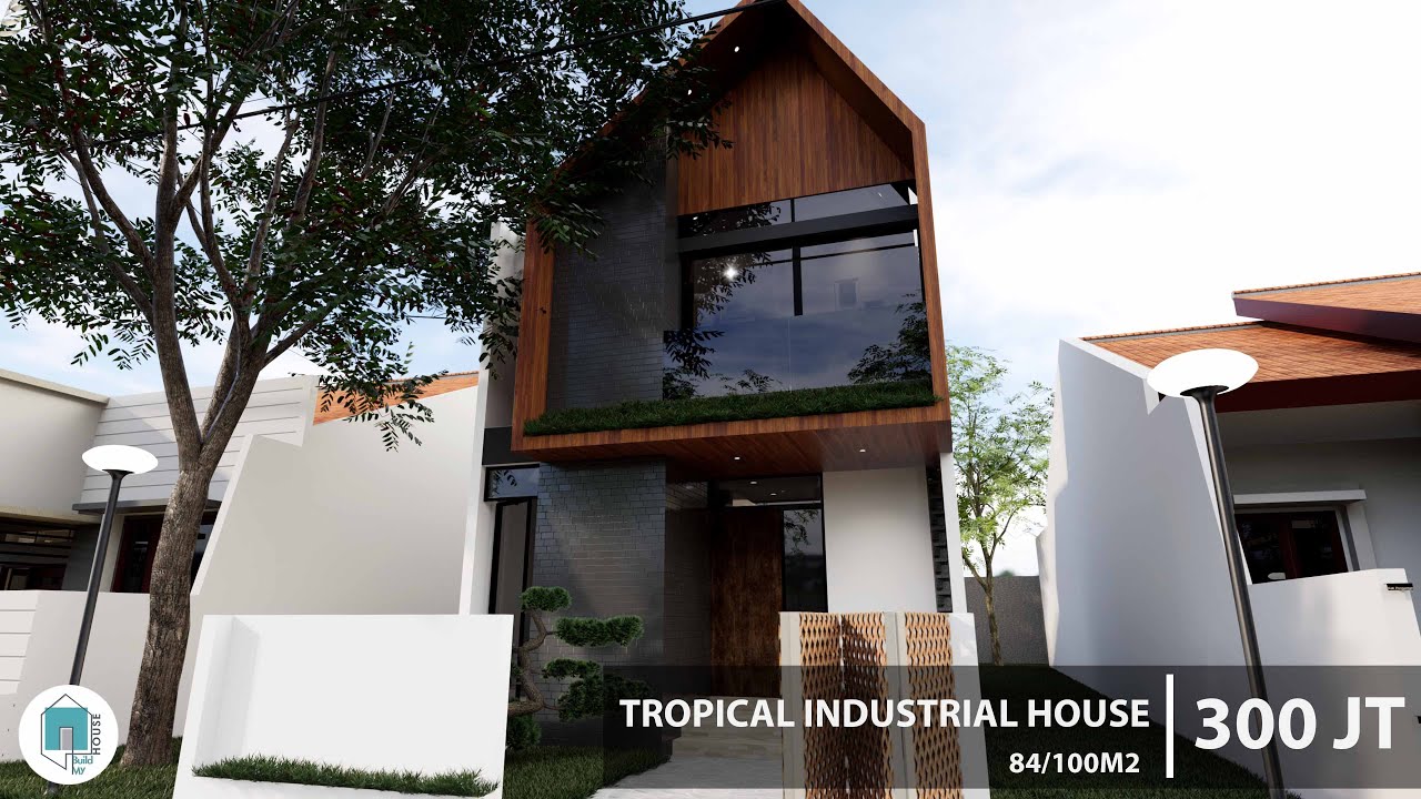 Detail Fasad Rumah Industrialis Nomer 27