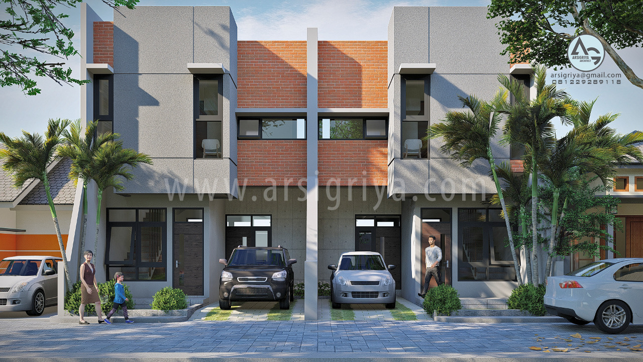 Detail Fasad Rumah Industrialis Nomer 42