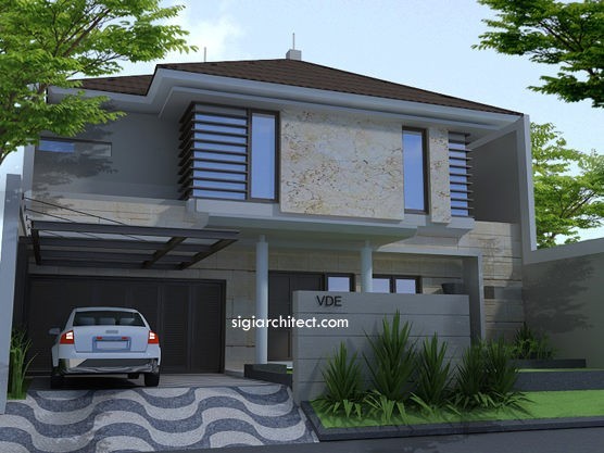 Detail Fasad Rumah Modern Nomer 42