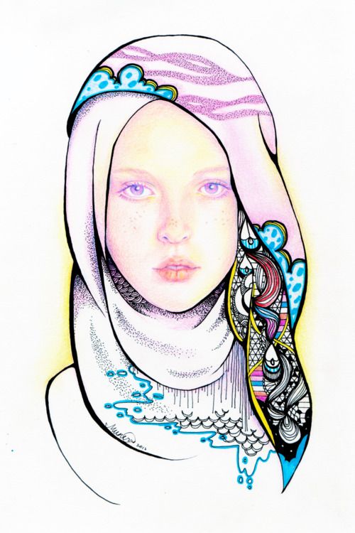 Detail Fashion Hijab Drawing Tumblr Nomer 18