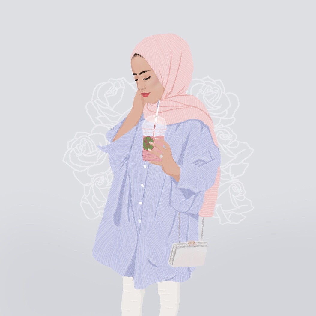 Detail Fashion Hijab Drawing Tumblr Nomer 4
