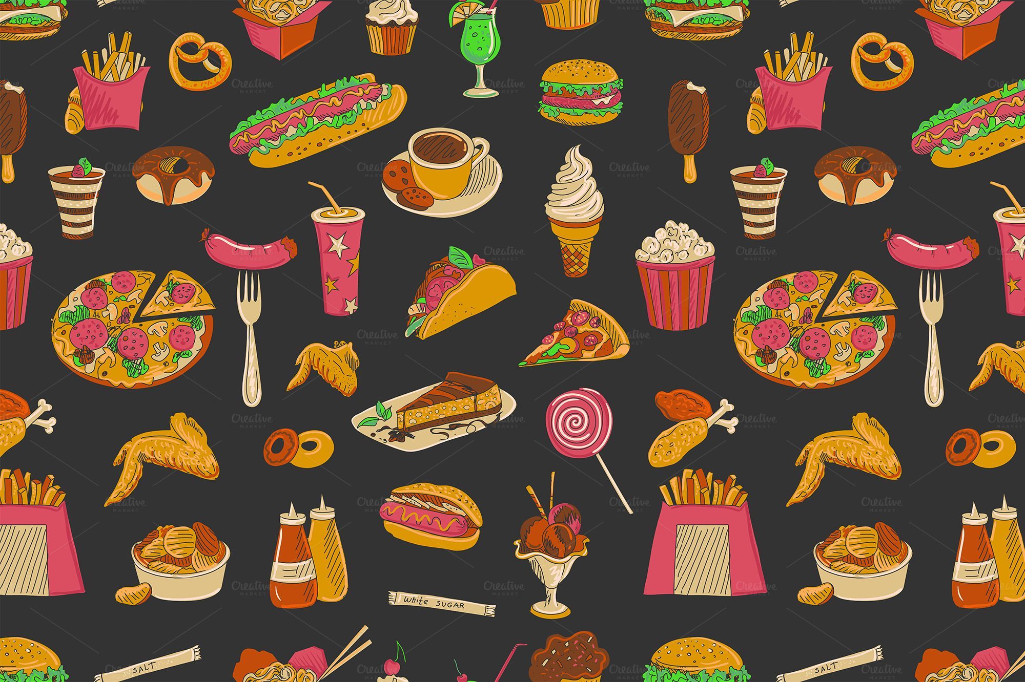 Detail Fast Food Wallpaper Nomer 8