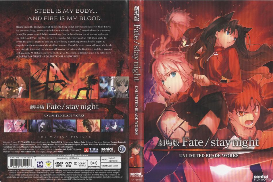 Detail Fate Stay Night Unlimited Blade Works Bd Nomer 25