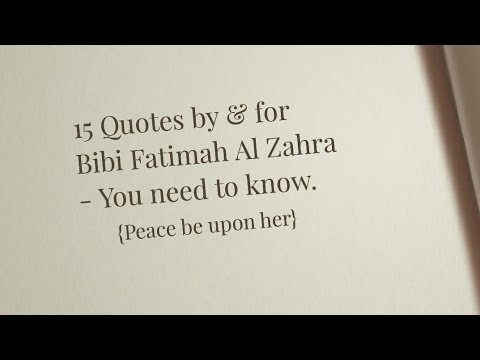 Detail Fatimah Az Zahra Quotes Nomer 16