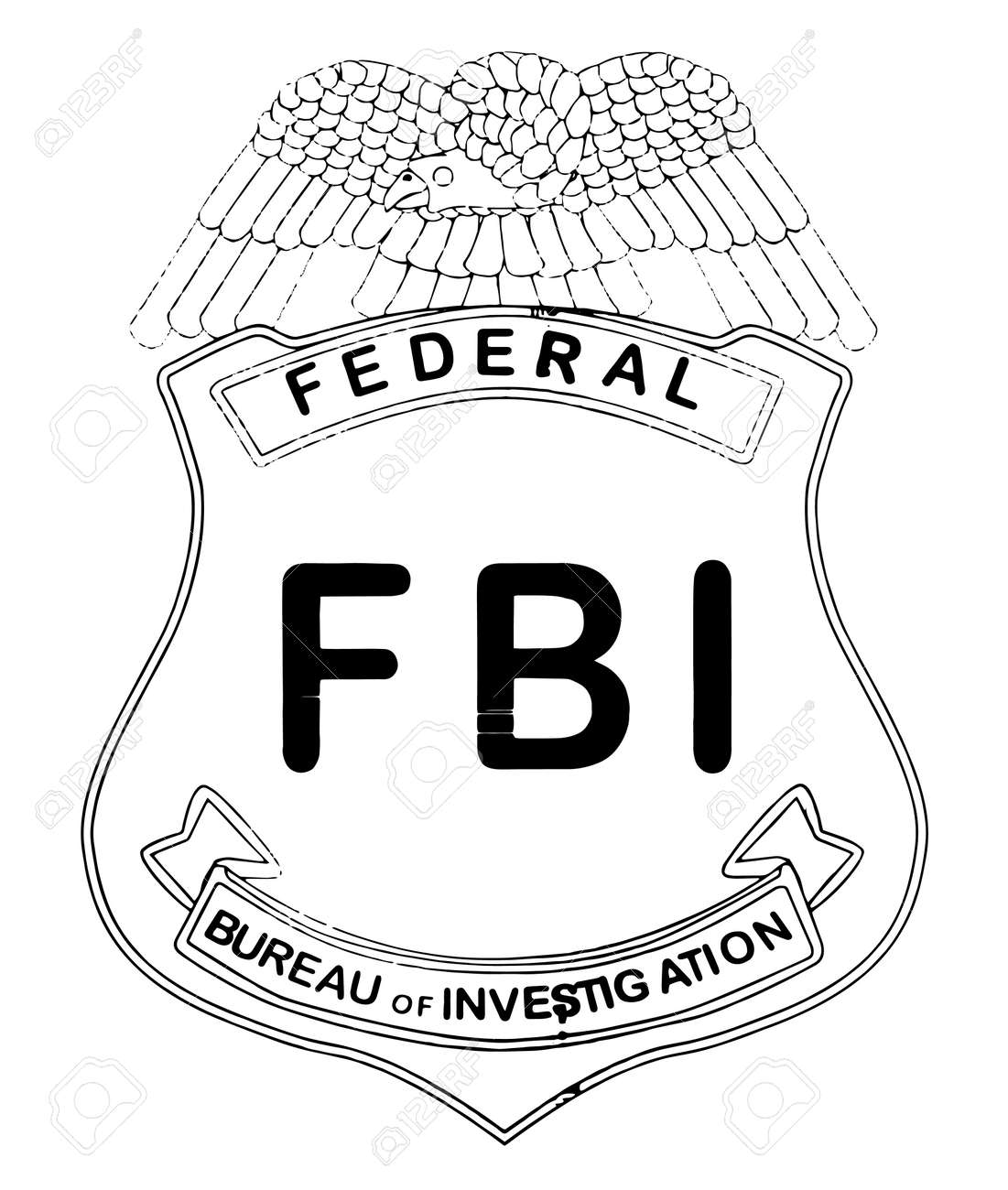 Detail Fbi Badge Clipart Nomer 2