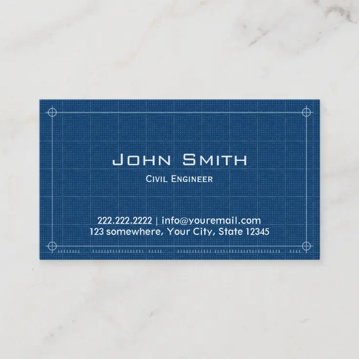 Civil Engineer Visiting Card - KibrisPDR