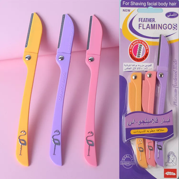 Detail Feather Flamingo Razor Nomer 42