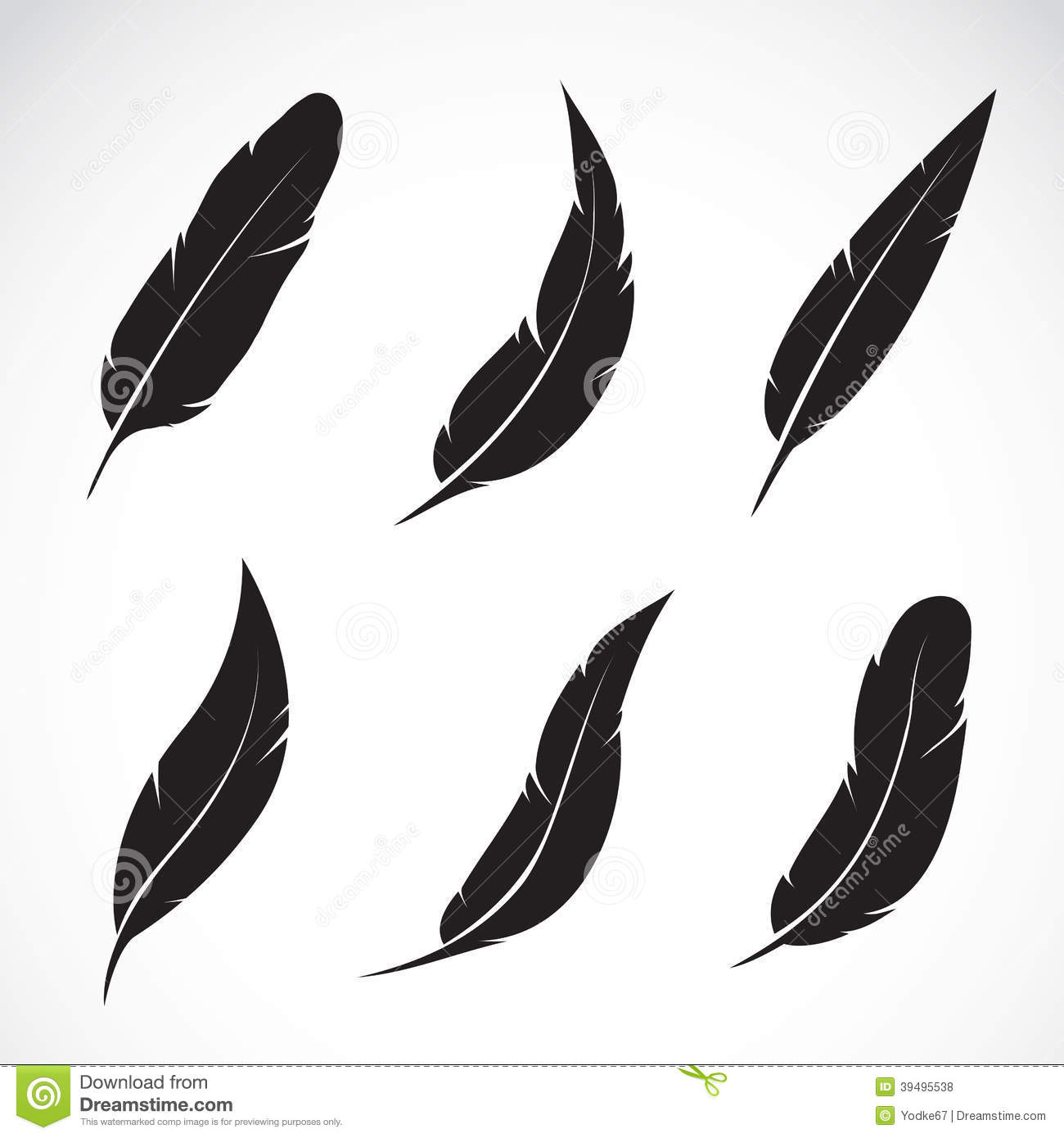 Detail Feather Silhouette Vector Free Nomer 26