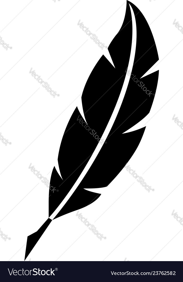 Detail Feather Silhouette Vector Free Nomer 29