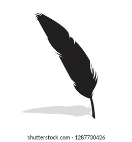 Detail Feather Silhouette Vector Free Nomer 35