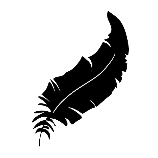 Detail Feather Silhouette Vector Free Nomer 40