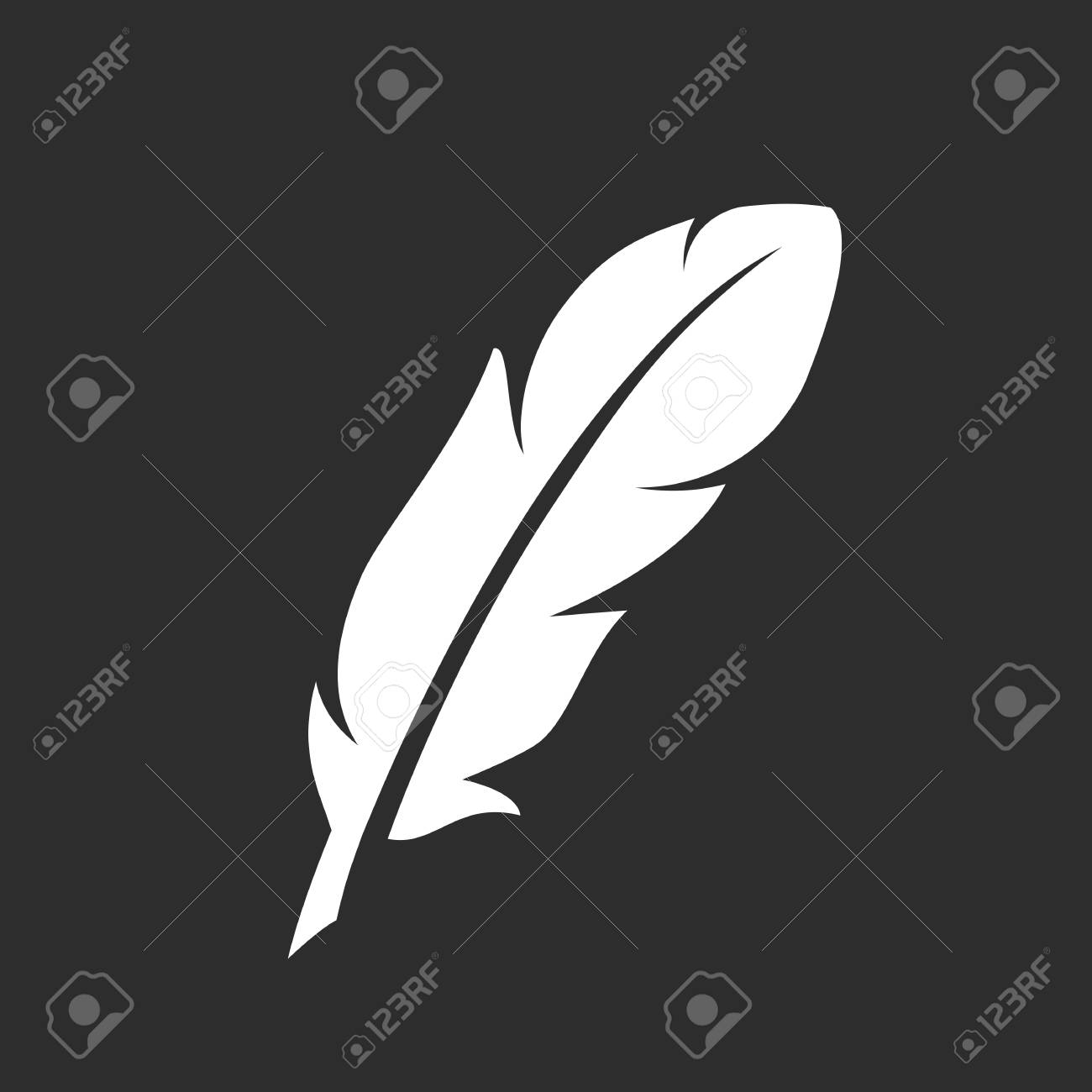 Detail Feather Silhouette Vector Free Nomer 43