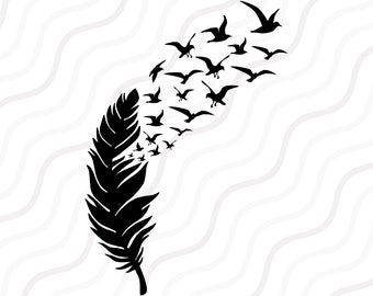 Detail Feather With Birds Clipart Nomer 16