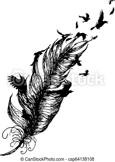 Detail Feather With Birds Clipart Nomer 49