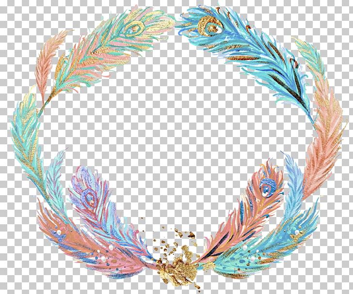 Detail Feather Wreath Clipart Nomer 49