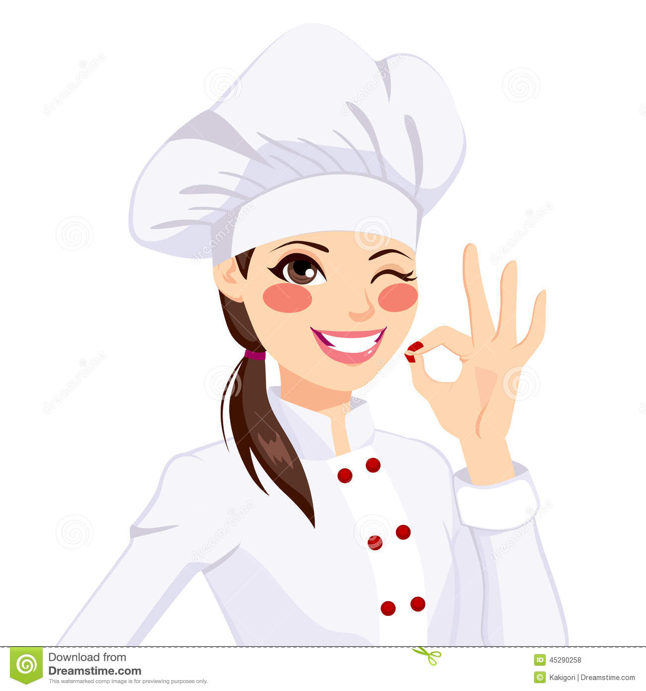 Female Chef Cartoon - KibrisPDR