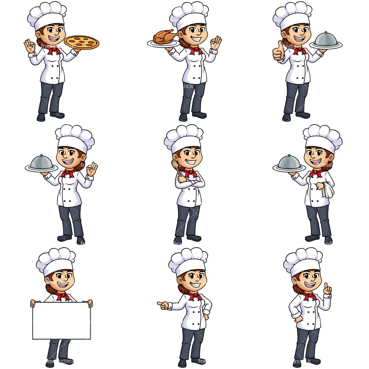 Detail Female Chef Vector Png Nomer 24