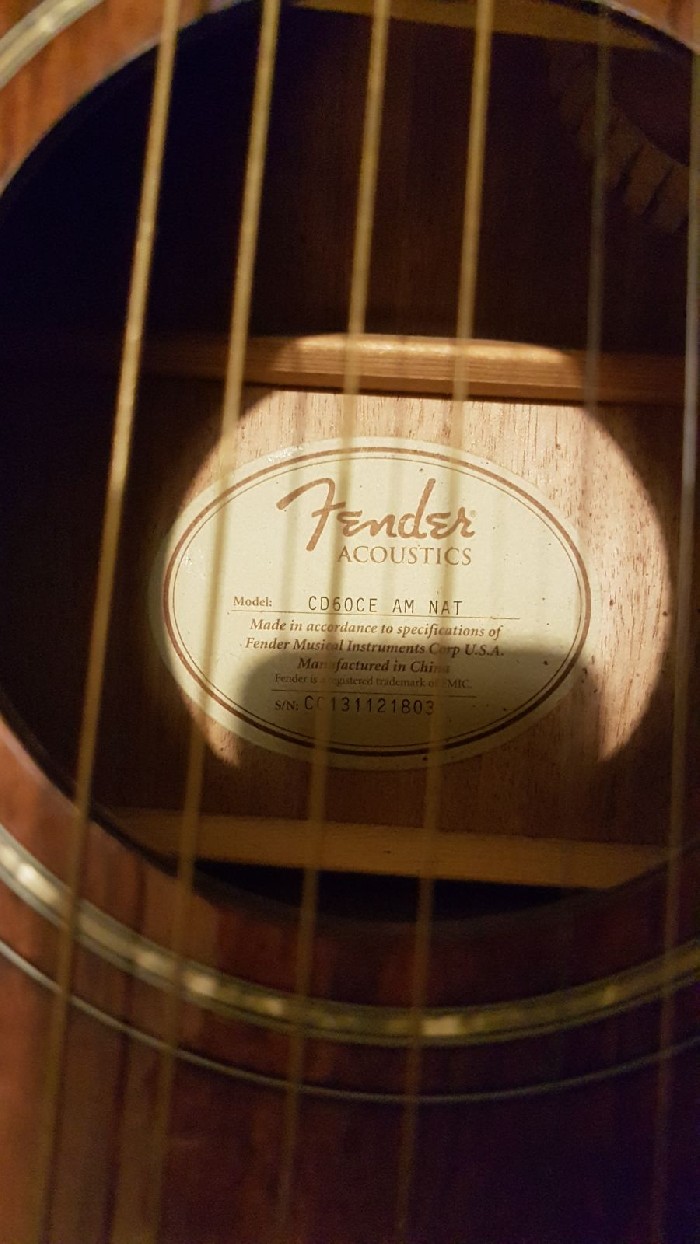 Detail Fender Cd 60 Ce Nomer 53