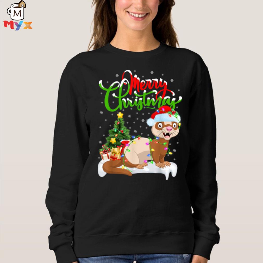 Detail Ferret Christmas Sweater Nomer 32