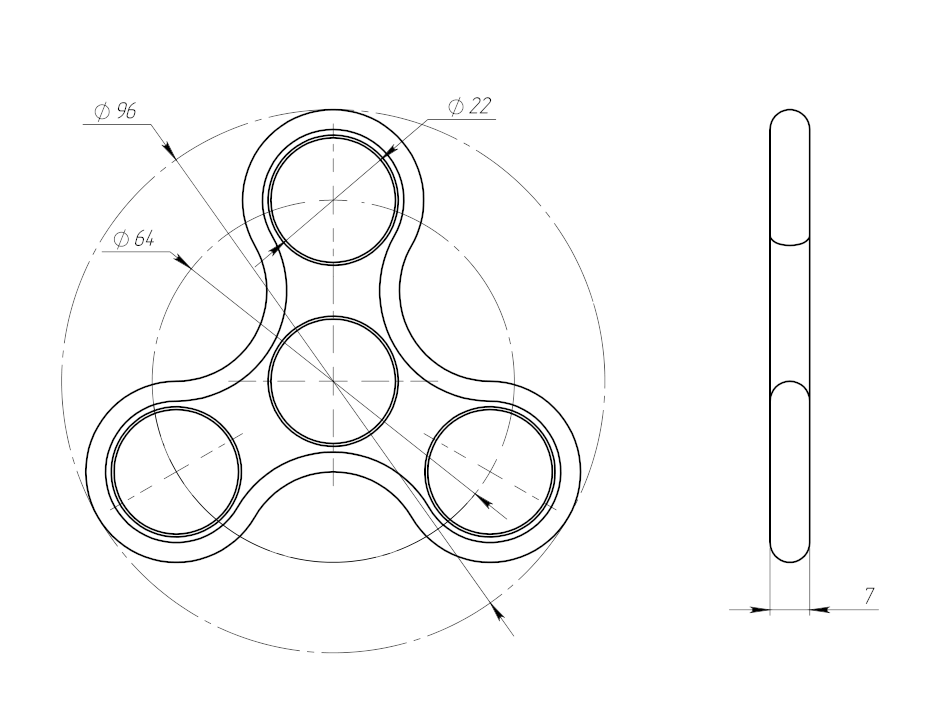 Detail Fidget Spinner Size Nomer 9