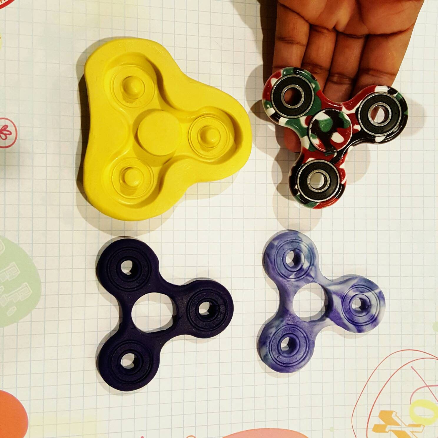 Detail Fidget Spinner Size Nomer 24