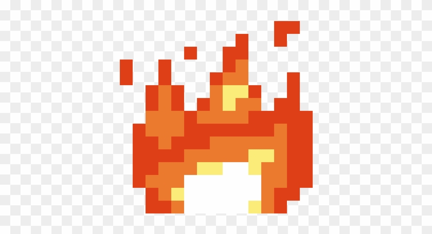 Detail Fire Pixel Art Nomer 6