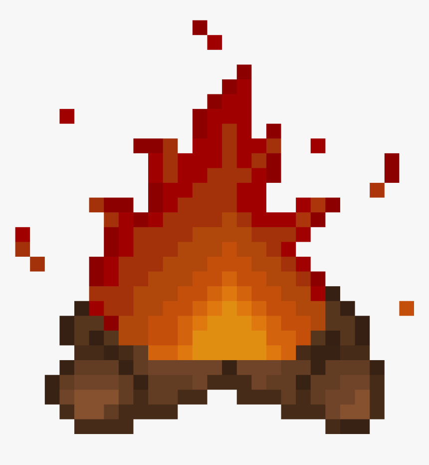 Detail Fire Pixel Art Nomer 8