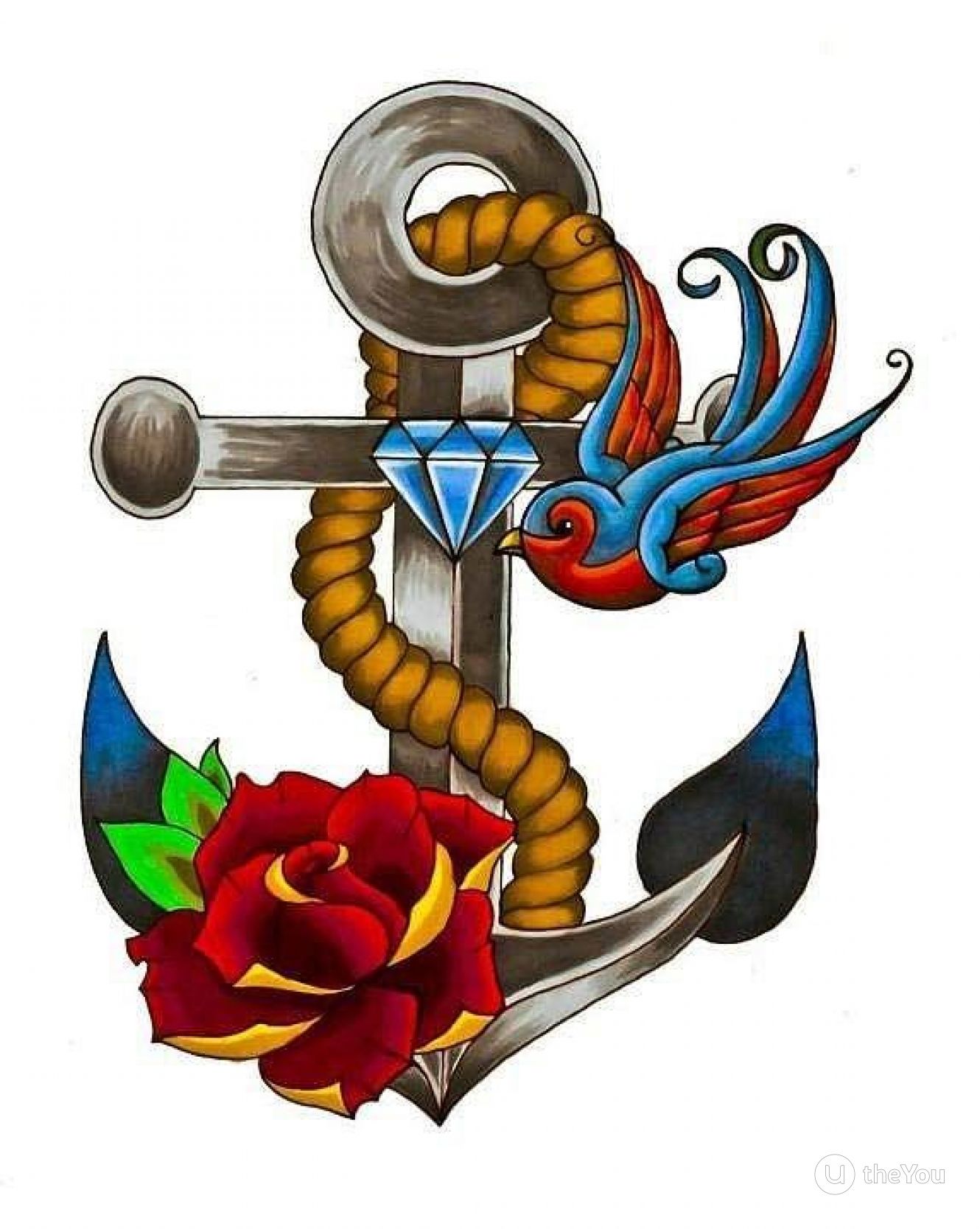 Detail Schwert Rose Tattoo Nomer 18