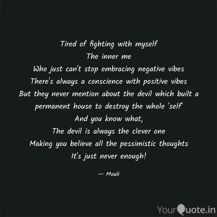 Detail Fighting With Myself Quotes Nomer 23