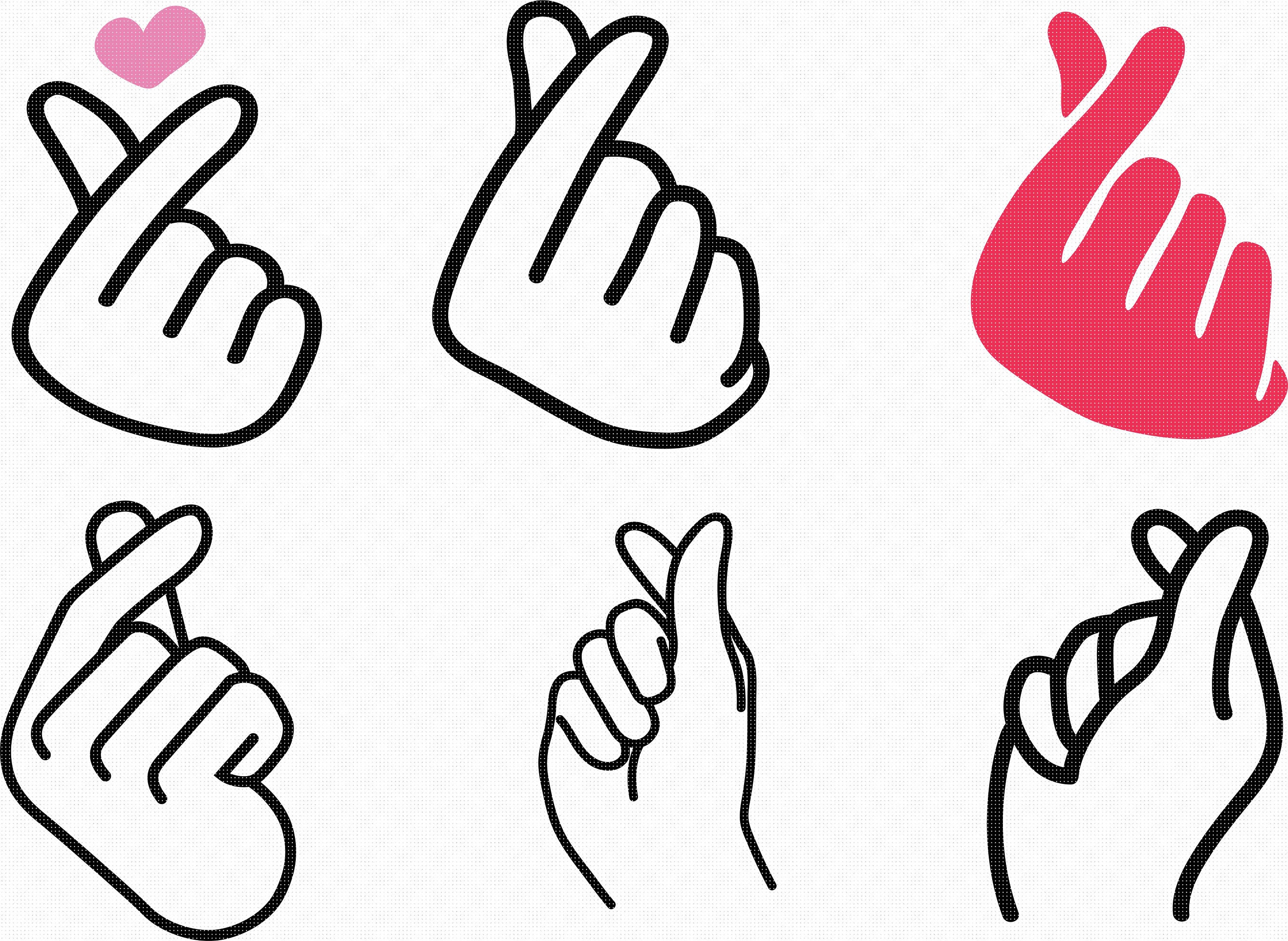 Detail Finger Heart Png Nomer 38