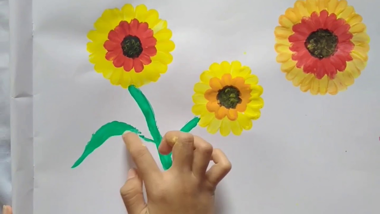 Finger Painting Bunga - KibrisPDR