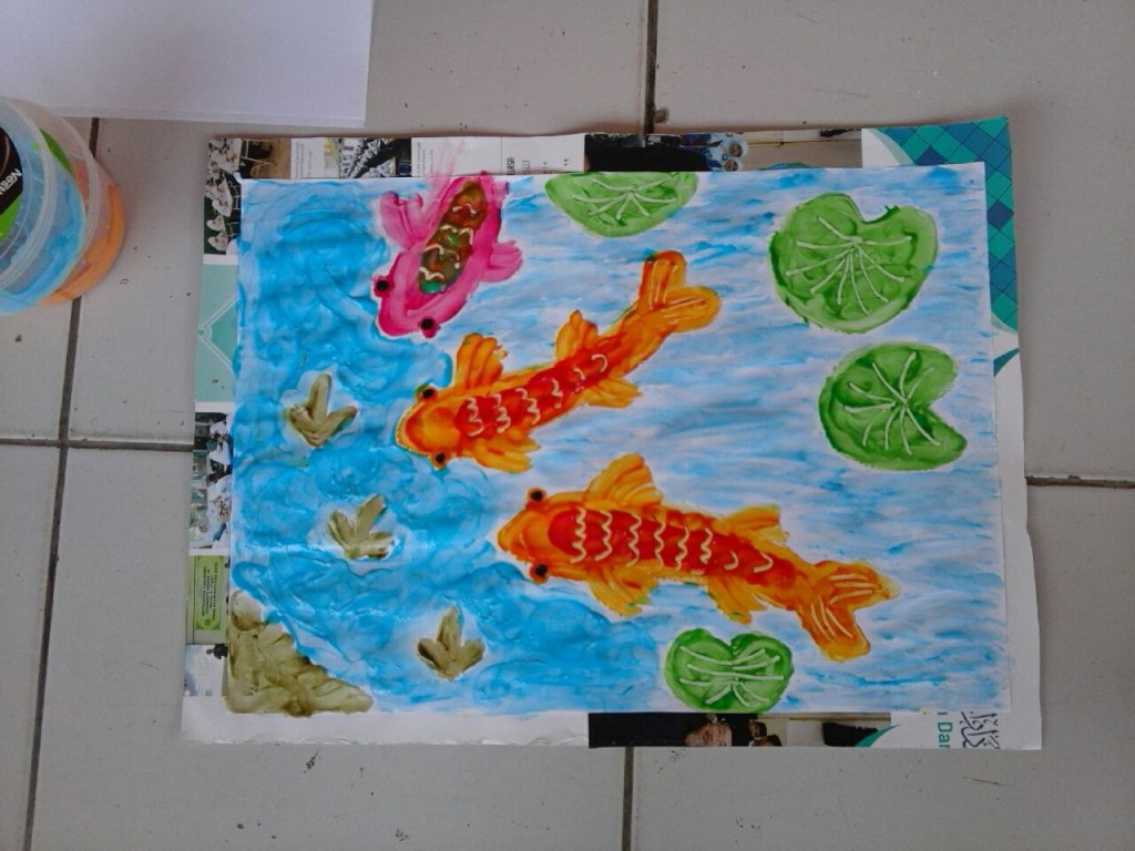 Detail Finger Painting Gambar Ikan Nomer 9