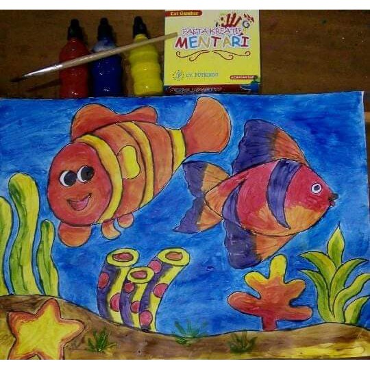 Detail Finger Painting Gambar Ikan Nomer 7