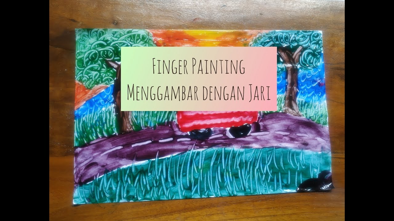 Detail Finger Painting Tema Kendaraan Nomer 3