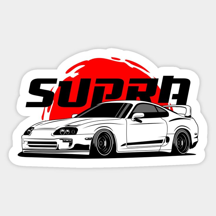 Detail Toyota Supra Mk4 Sticker Nomer 18