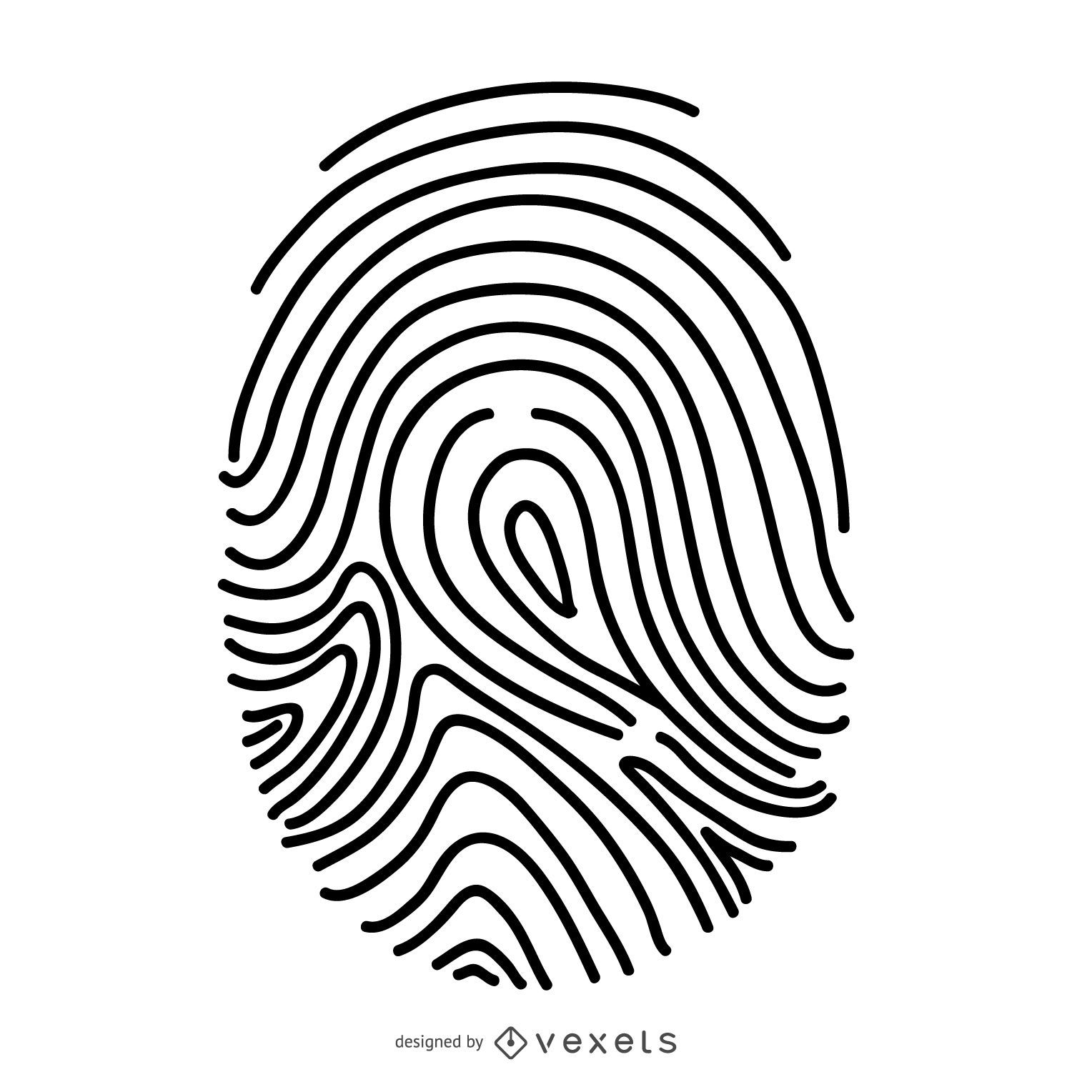 Detail Fingerprint Vector Png Nomer 11